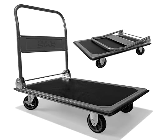 Lagertrolley Rollwagen 73x47cm faltbar für Garage Werkstatt...