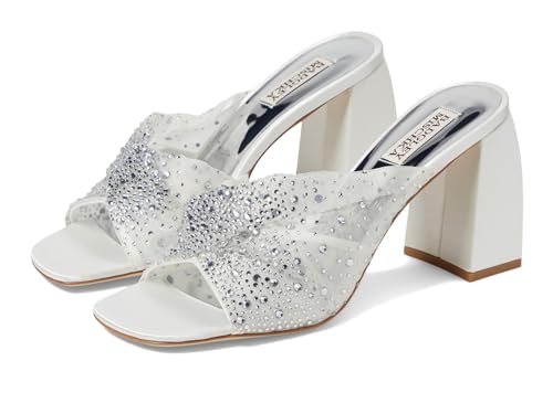 Sandales Camelia Badgley Mischka Blanc Clair pour un Mariage Somptueux