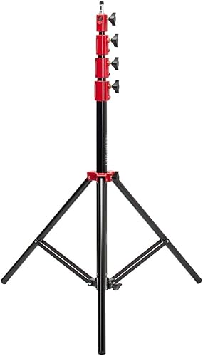 Miniatura 4 de Flashpoint Soporte de luz resistente acolchado con aire Pro (rojo, 9.5 pies)