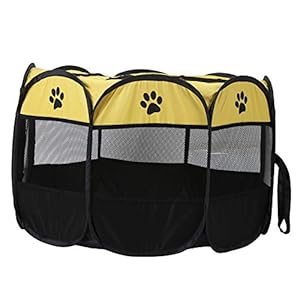 CHENQIAN Tragbares Haustier-Laufstall-Zelt Oxford-Stoff-Mesh-Freiluftkäfig-Außenhaus für Hundekatze 72 cm/28.3 Zoll 45…