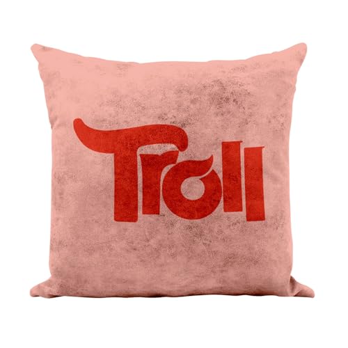 Fabulous Coussin Similicuir Rose - Troll Jeux Vidéo Meme Internet Gamer - 40 x 40 cm - Toucher Cuir - Housse et Coussin Inclus