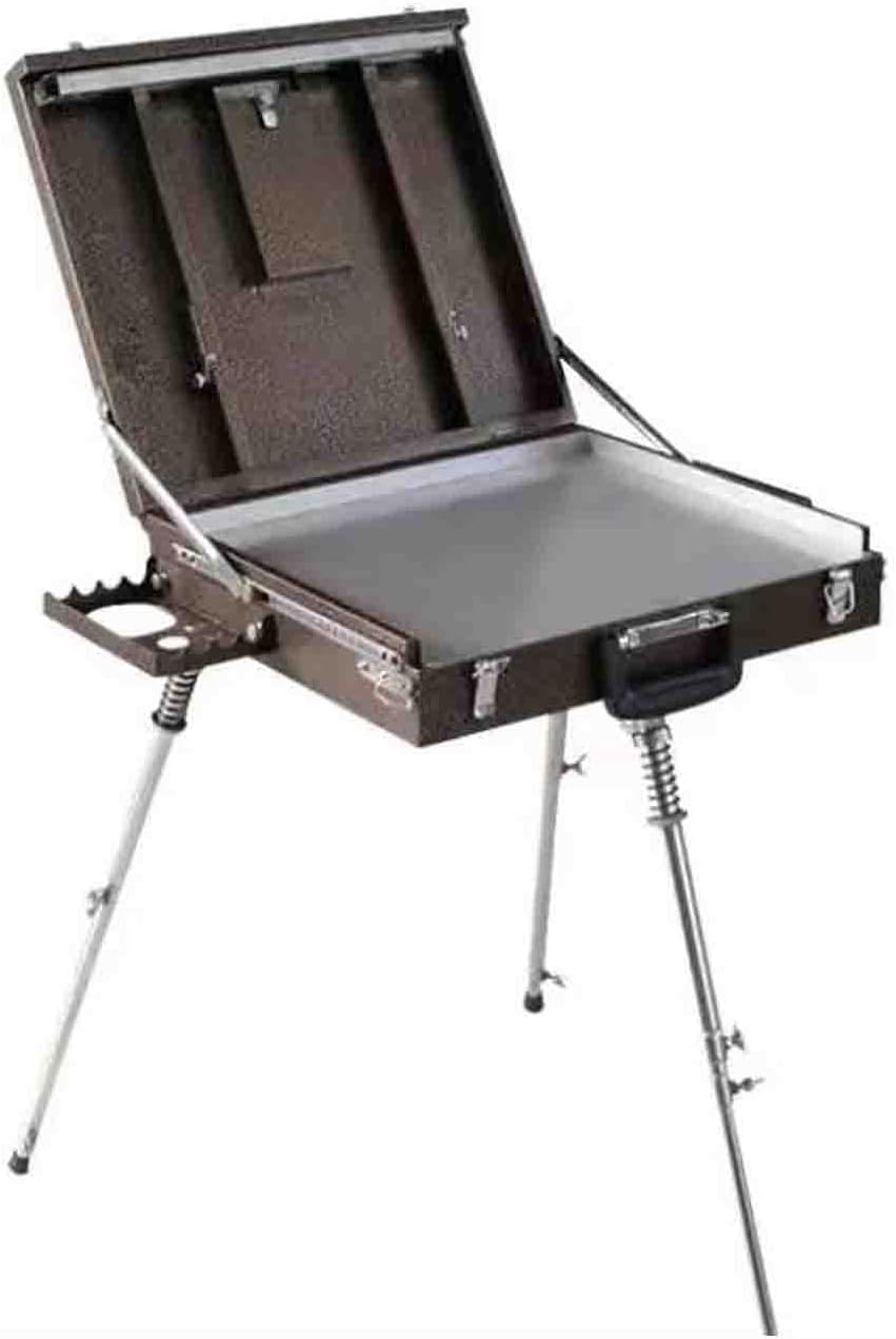 Metal Oil Painting Box Portable Hand-held Drawing Board Easel Manual Multi-Functional Bracket Storage Aluminum Alloy Painting Box