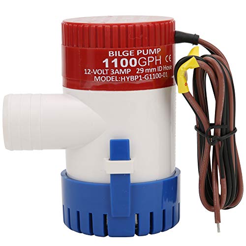 T best Bombas de achique automáticas, Bomba Sumergible para Barco eléctrico con Interruptor de Flotador para Voltaje de yate de Barco 12V 3.57 x 4.25 x 2.77 Pulgadas