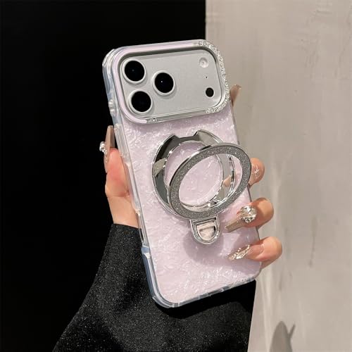 Coque de luxe pour iPhone 16 Pro Max à paillettes finition brillante cadre diamant