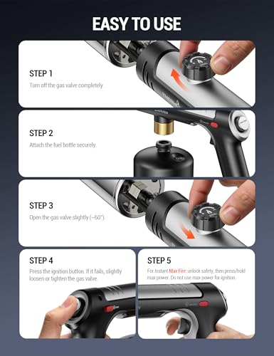 ThermoMaven Propane Torch Gun, One-Touch Max Fire Flame Thrower - image 9