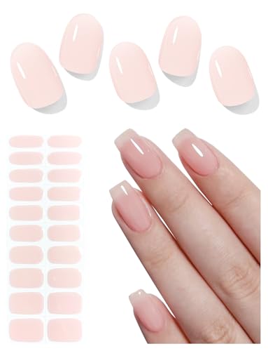 AutyaMee Semi Cured Gel Nail Strips (Sheer Nude...