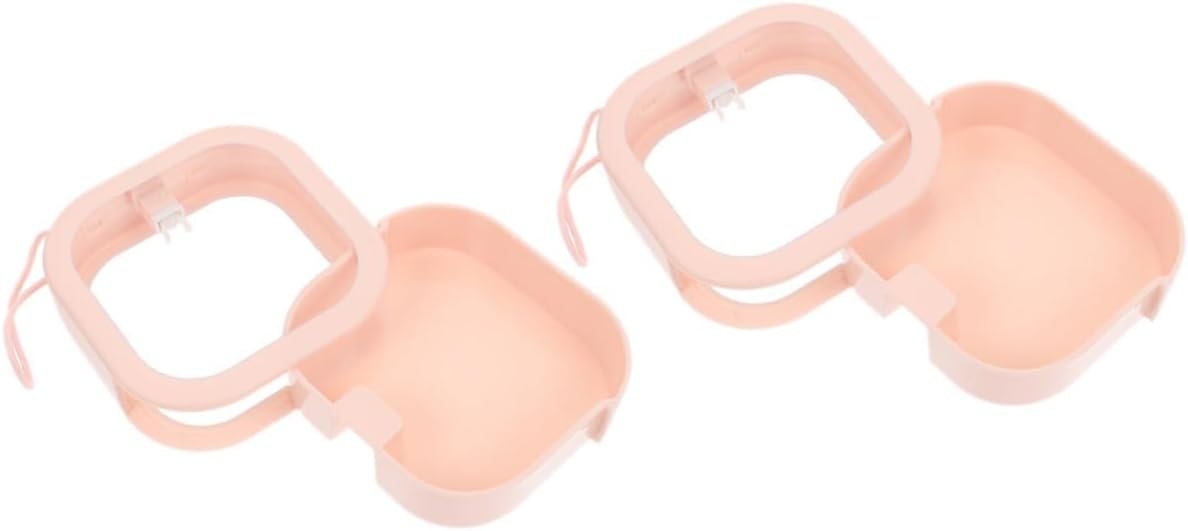 FRCOLOR 6pcs Hair Tie Organizer Storage Box Portable Scrunchies Case for Boys and Girls Accessories Jewelry Holder Lanyard Design for Hair Accessories and Items