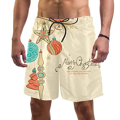 Maillots de bain pour hommes de Noël : short de plage pour les vacances