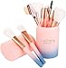 Makeup Brush Set with Case - 12 Pcs Makeup Brush Sets for Foundation Beauty Eyeshadow Blush Powder Concealer Contour Brushes Kit with Black Case