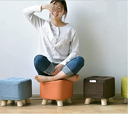 Reposapiés tapizado de madera para tu sala de estar o probador 3