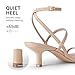 DREAM PAIRS Kitten Heels for Women, Strappy Square Open Toe Ankle Buckle Heeled Sandals Wedding Party Dress Shoes,Size 8,Nude,SDHS26004W