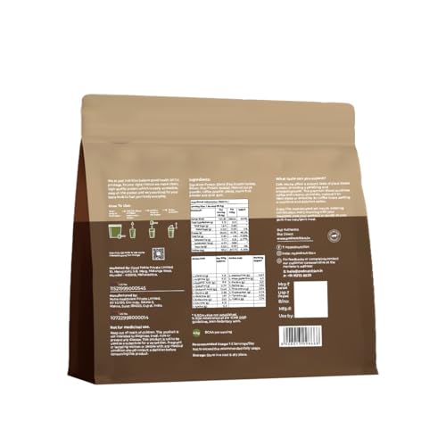 Image of Pea Protein Isolate Powder | Vegan Plant Protein, No Added Sugar, Dairy Free| Clean & Easy to Digest with Essential Amino Acids (1kg Pouch, Cafe Mocha)