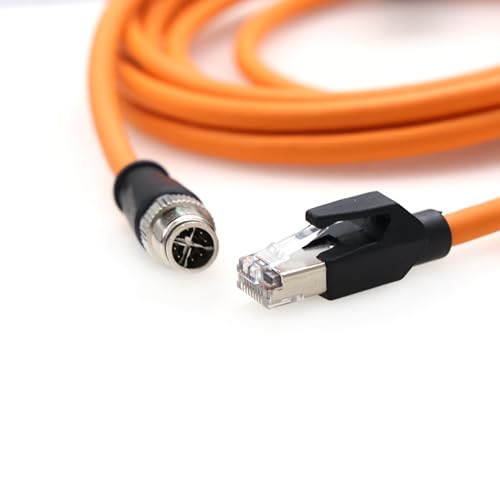 Cable Ethernet SZRMCC M12 X-Coded 8pin a RJ45 Cat6 2m miniatura 4