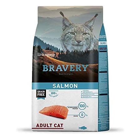 Amazon ブレイブリー キャットアダルトサーモン 400g Bravery グレインフリーキャットフード Bravery ドライ 通販
