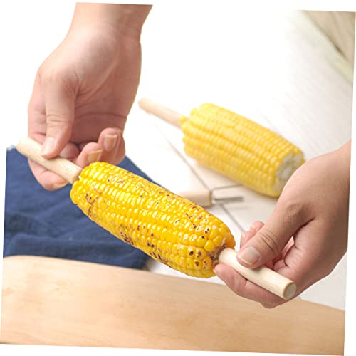 GANAZONO 8Pcs Garfo Espiga Alças Espiga Pegas Suporte De Algodão Doce Suporte De Milho Suporte De Mi