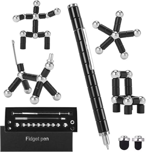 sobebear Fidget Pen Magnetic Great Gift For Teenagers Adults Decompressing gel pen Magnetic Metal Pen Toy Fidget Toy