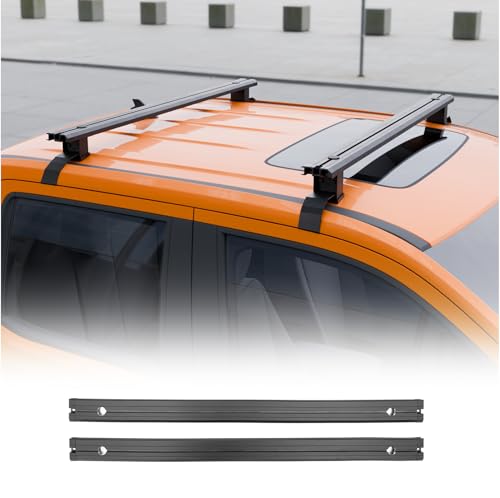 Maxzina 220lbs Roof Rack Cross Bars Compatible with 2022-2025 Ford Maverick 50' Aluminum Alloy T-Slot Truck Crossbar Roof Rack Rails Rooftop Luggage Cargo Carrier for 2024 Maverick Accessories