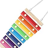 Yctze Pet Chicken Xylophone Toy with Mirror for Hens & Parrots - Hanging Wooden Pecking Xylophone with Bell for Interactive Play - Image 4