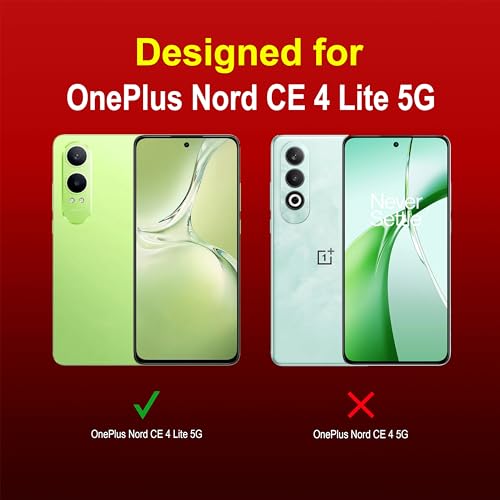 Image of amazon basics Back Case Cover for OnePlus Nord CE 4 Lite 5G | Compatible for OnePlus Nord CE 4 Lite 5G Back Cover | Liquid Silicon Magic Case with Camera Protection | Red