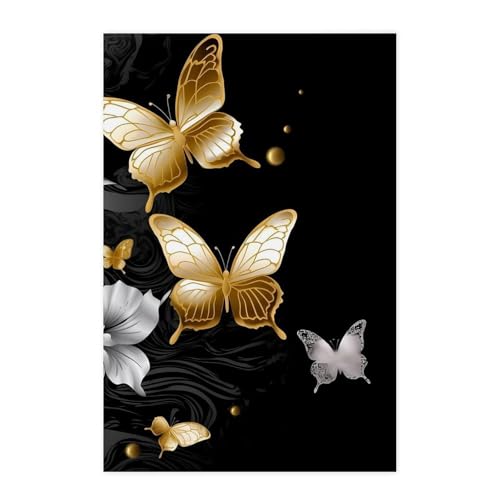 Poster mural papillons pour relooker un mur abîmé sans peindre