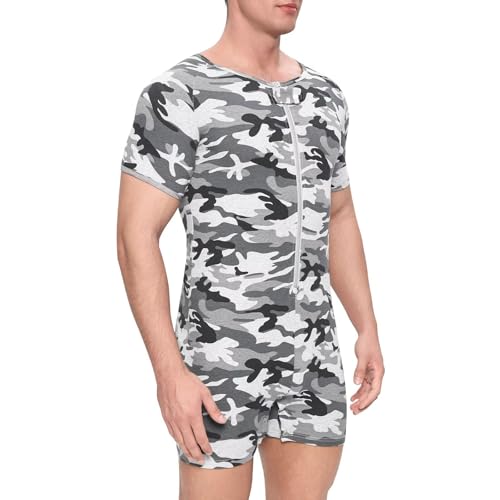 Body Homme Camouflage Coton Extensible Confortable avec Zip - 7