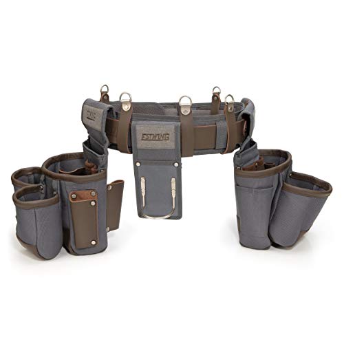 Estwing 13-Pocket Framer's Tool Rig, Durable Construction, Cooling Mesh-Padded Suspenders, Adjustable Padded Belt, Plentiful Storage #TOP1