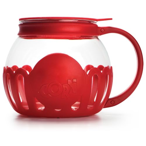 1.5 Qt Red Borosilicate Glass Popper