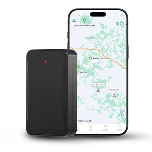 LNCOON 4G Localizador GPS para Coche con Tarjeta SIM 10000mAh Batería, Alarma Antirrobo, Seguimiento en Tiempo Real Via App Rastreador GPS Oculto Localizador GPS con Imán para Coches- LL301