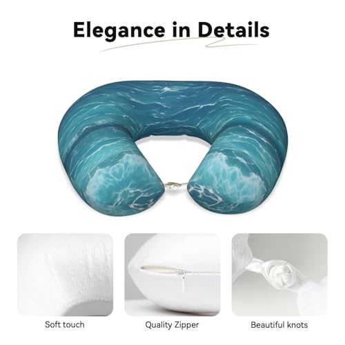 Almohada de viaje de espuma viscoelástica en U miniatura 3
