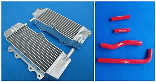 L&R Aluminum Radiator & Hose For Yamaha 2001-2005 YZ250F YZF 250 2001-2006 WR250F RED