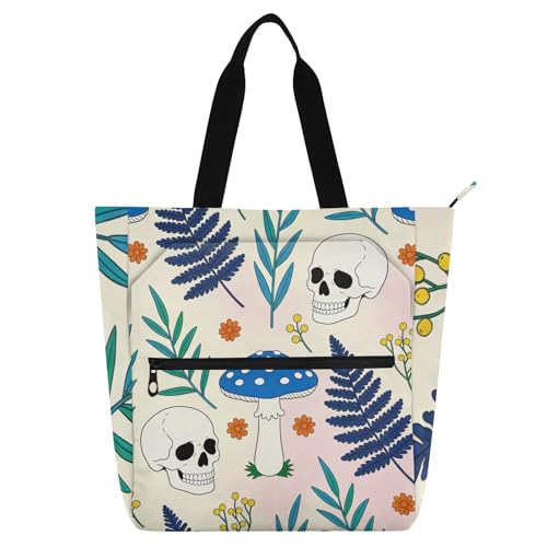 Bolso para libros espacioso para universidad y compras con asas reforzadas