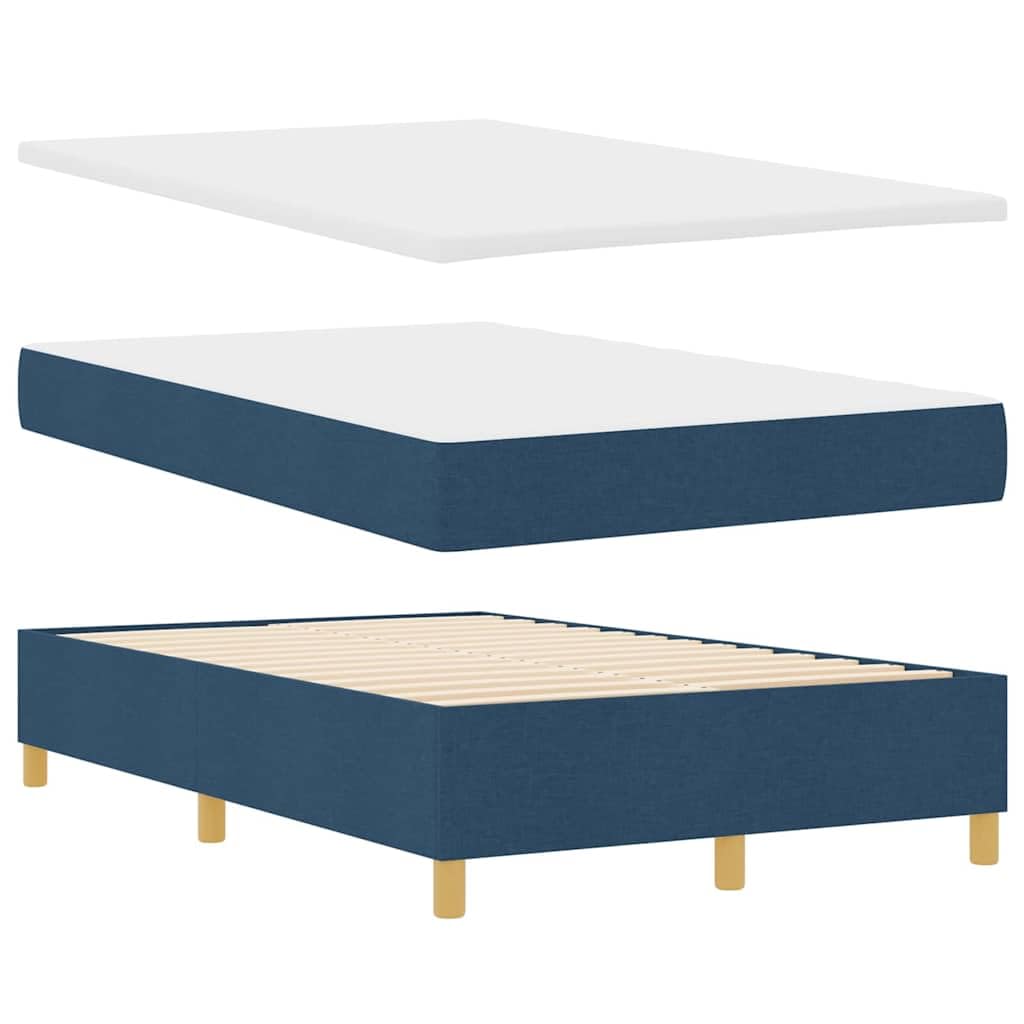 Tessuto con legno e luci LED per camera moderna matrimoniale 120x200 cm Blu