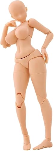 1/12 Scale Female Action Figure Flexible Joint Plentiful Body Doll 6 Inch Seamless Female Figure Body Super Flexible、Replacement Hand Feet Accessory、Anime Girl Figure for Collection (Yellow Skin) - Image 2