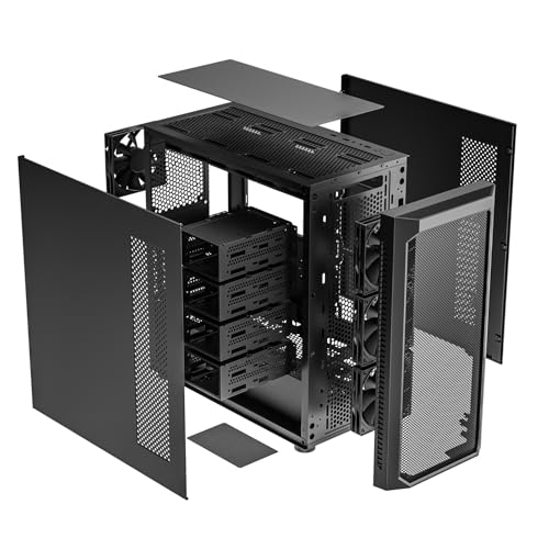 Carcasa E-ATX DARKROCK Classico Max Storage con 4 ventiladores y soporte para 10 HDD de 3.5 pulgadas 7