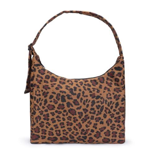 Image of FASTFAIRY Nylon Shoulder Bag - Adjustable Quilted Strap, Structured Slouchy Design with Interior Zip Pocket