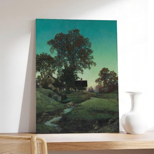 Maxfield Parrish impression sur toile tableau déco murale 30x45
