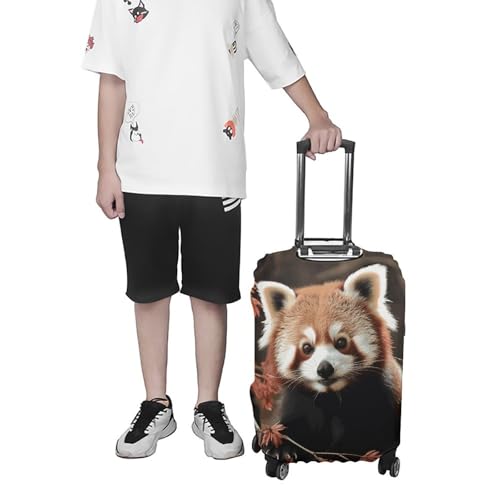 Red Pandas Luggage Cover, Washable Elastic Suitcase Cover Protector Fit 18-32 Inch Luggage 7