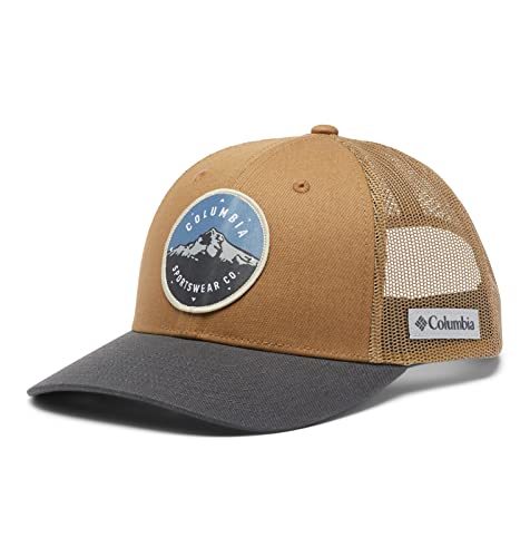 Contiene: 1x Columbia Cappellino da baseball unisex in mesh, Materiale: 98% cotone, 2% elastan, Colore: Marrone (Delta, Shark, Mt Hood Cicle Patch), Taglia: Taglia unica, Art. nr 1652541