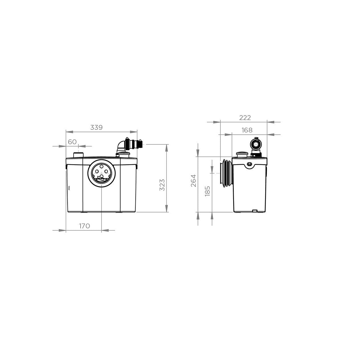 Sfa Sanibroyeur Pro - Triturador wc/lavabo