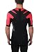 IntelliSkin Newest Mens Foundation Crew Tee - Posturecue Technology + Sports Mesh For Air Flow/Posture Support + UV 50+ Protection/Moisture Wicking/Anti-Odor & Anti-Microbial!