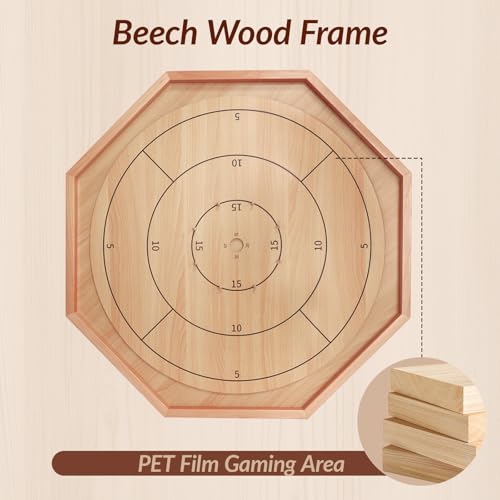 Juego de mesa Crokinole 30 pulgadas edición deluxe miniatura 2