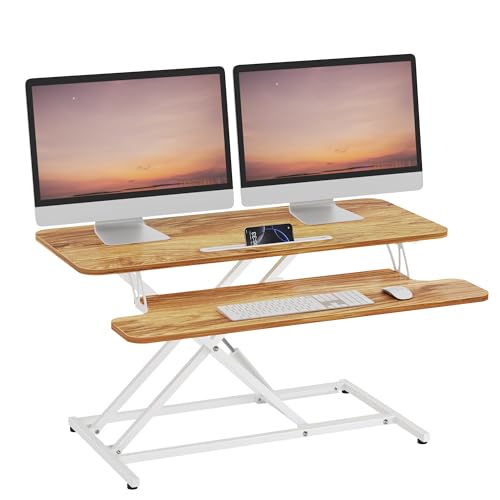 Amazon | ERGOMAKER スタンディングデスク 卓上 幅91*奥行40cm 高さ