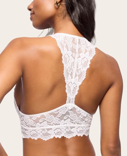 Mia Lace Bralette for Women, Unpadded and Unlined Wireless Bra, Perfect Racerback Everyday Lingerie2