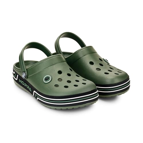Image of Hoppa Trio Clogs for Men, Extra Soft EVA Moulded Slip-On Clogs | Lightweight, Cushioned, Water-Resistant & Non-Slip | Everyday Casual Footwear