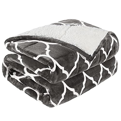 Cottonblue Cobertor de lã de ovelha marroquino com peso de 9 kg para adultos, cobertor de cama macio