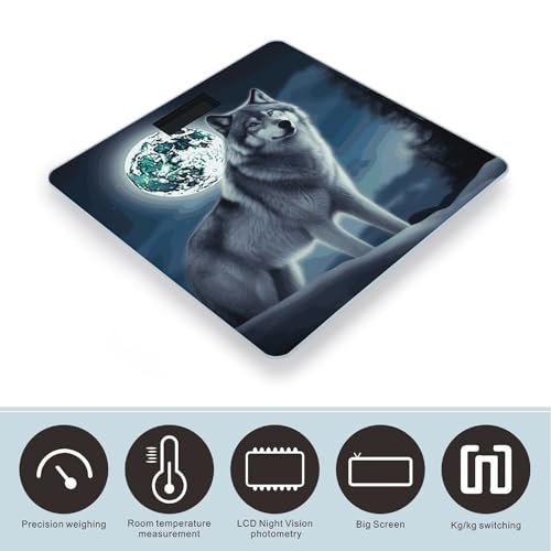 Báscula digital VstaDank con pantalla LCD para baño miniatura 3