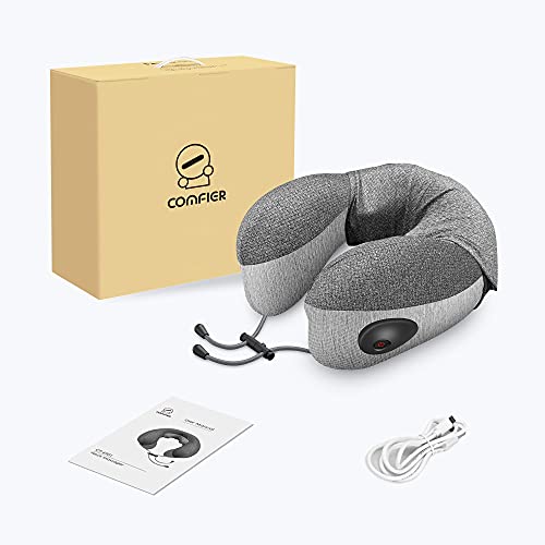 COMFIER Neck Massager Pillow, Memory Foam Travel Neck Pillow,Cordless Shiatsu Neck Massage Pillow with Heat, U-Shape Memory Foam Cervical Pillow for Sleeping, Airplane Car, Travel, Office, Gifts by COMFIER - Image 8