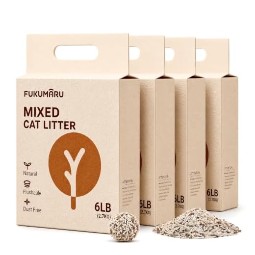 FUKUMARU Arena de Tofu para Gatos 10.8kg - Arena aglomerante para Gatos, Mezcla de pellets de madera de manzana, Libre de Polvo y fácil de aglomerar, Control de olores, se Puede desechar en el Inodoro