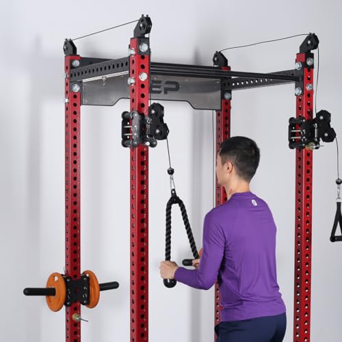 Tricep Rope Fitness Attachment Cable Machine Pulldown Heavy Duty Coated Nylon Rope with Solid Rubber Ends (36 '' Black) - Thumbnail 3