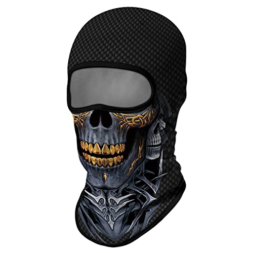 Image of 3D Balaclava Ski Mask Motorcycle Full Face Mask Outdoor Tactical Hood Headwear Mask Ghosts Skull Mask Men Women for Halloween